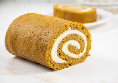 Pumpkin Roll with Cream Cheese Icing